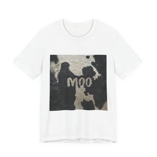 Moo Cow Print T‑Shirt — Funny Farm Animal Graphic Tee